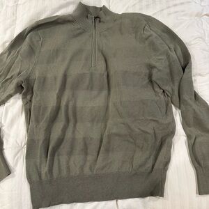 Brooks Brothers Men's Sage Zip-Up Sweater